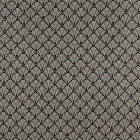 FINE-LINE 54 in. Wide - Navy- Beige And Red Fan Jacquard Woven Upholstery Fabric FI2935089